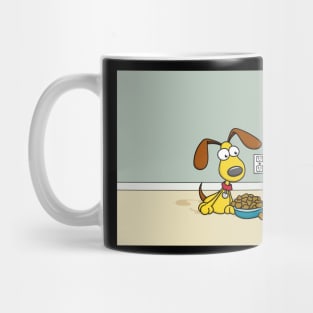 Yellow Puppy with Bowl Mug